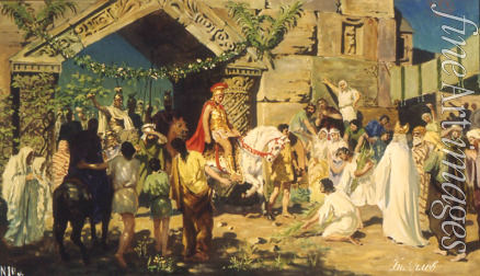 Bakalowicz Stepan Wladislawowitsch - Alexander der Große vor den Toren von Jerusalem