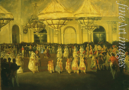 Russian master - A Ball in the Winter Palace under Nicholas I
