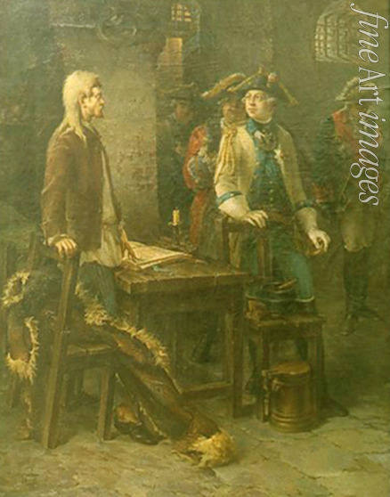 Burow Fjodor Jemeljanowitsch - Zar Peter III. besucht Iwan VI. Antonowitsch in der Festung Schlüsselburg 1762
