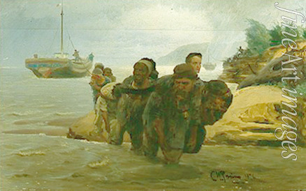 Repin Ilya Yefimovich - Burlaks on the Volga