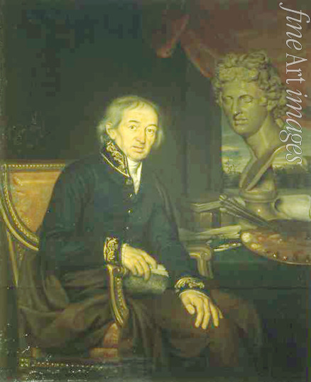 Yakovlev Ivan Eremeevich - Portrait of the artist Dimitri Levitsky (1735-1822)