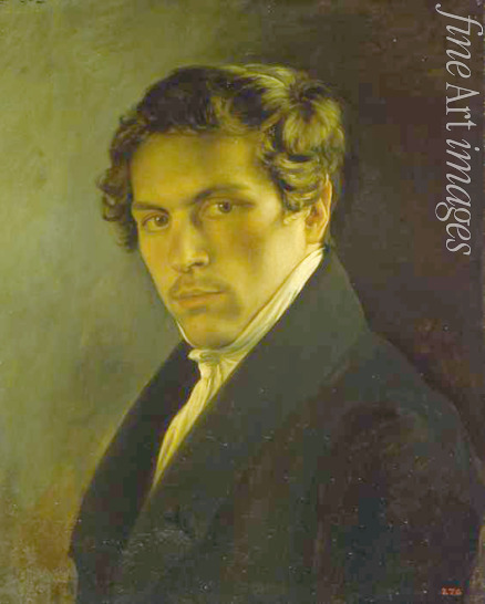 Tyranov Alexei Vasilyevich - Portrait of the artist Alexander Alexeyev (1811-1878)