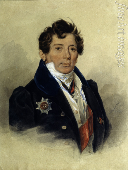 Sokolow Pjotr Fjodorowitsch - Porträt des Historikers Alexander I. Turgenew (1784-1845)