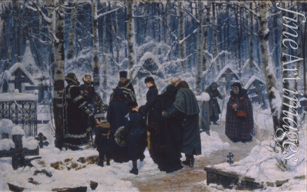 Sawizki Konstantin Apollonowitsch - Trauergottesdienst auf dem Friedhof