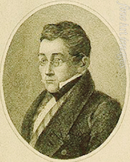 Utkin Nikolai Ivanovich - Portrait of the playwright Alexander S. Griboyedov (1795-1829)