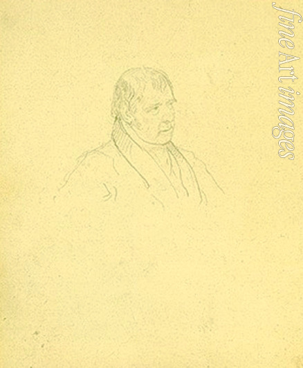 Brüllow (Briullow) Alexander Pawlowitsch - Porträt von Schriftsteller Sir Walter Scott (1771-1832)