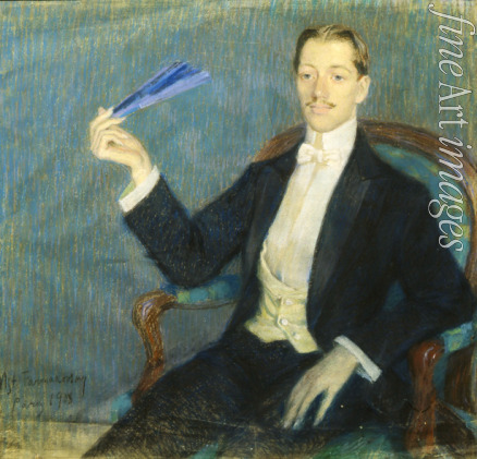 Farmakovsky Mstislav Vladimirovich - Portrait of the Poet Nikolay Gumilyov (1886-1921)
