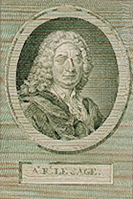 French master - Portrait of the novelist and playwright Alain-René Lesage (1668-1747)