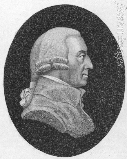 Unbekannter Künstler - Porträt des schottischen Moralphilosophen und Begründers der klassischen Volkswirtschaftslehre Adam Smith (1723-1790)
