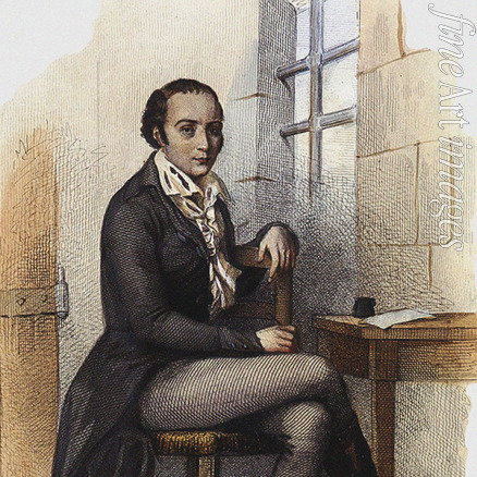 Johannot Tony - Portrait of the poet André Chénier (1762-1794)