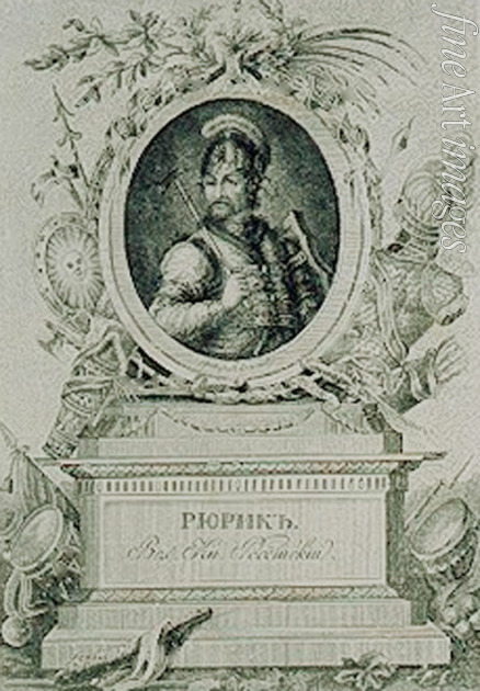Ossipow Alexei Agapiewitsch - Porträt des warägischen Fürsten Rurik, Begründers Russlands (um 830-um 879)